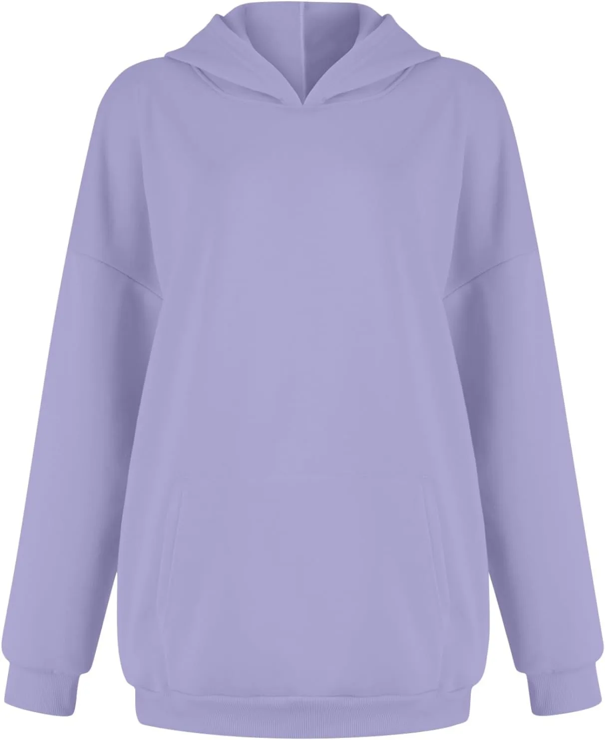2 Piece Sets for Women Long Sleeve Solid Outfits Oversized Sweatshirt Fall Sweatsuit Sets with Sweatpants Sets