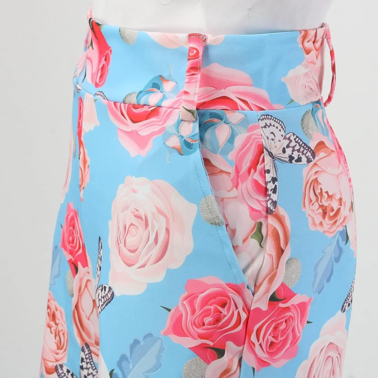 3 Piece Blazer Sets for Women Business Work Suits Formal Cardigan Blazers Top and Floral Printed Belted Shorts
