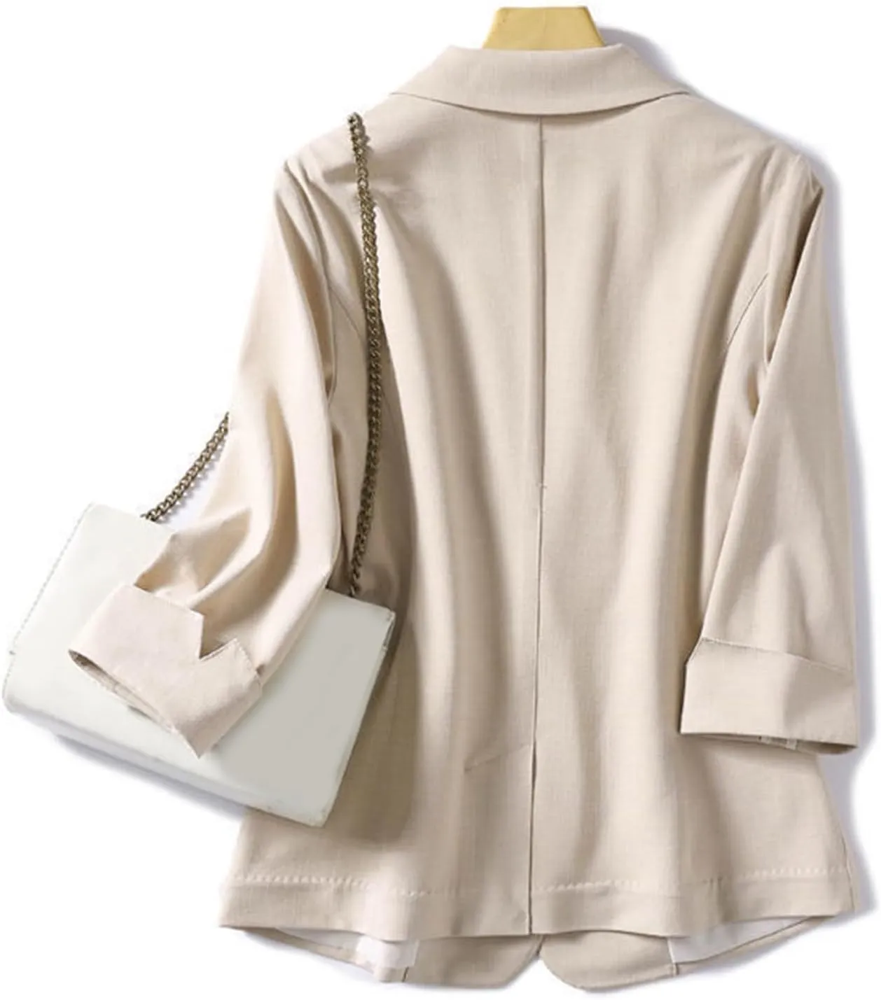 3/4 Sleeve Blazer for Women Lightweight Open Front Blazers Casual Work Office Business Suit Jackets Summer Tops