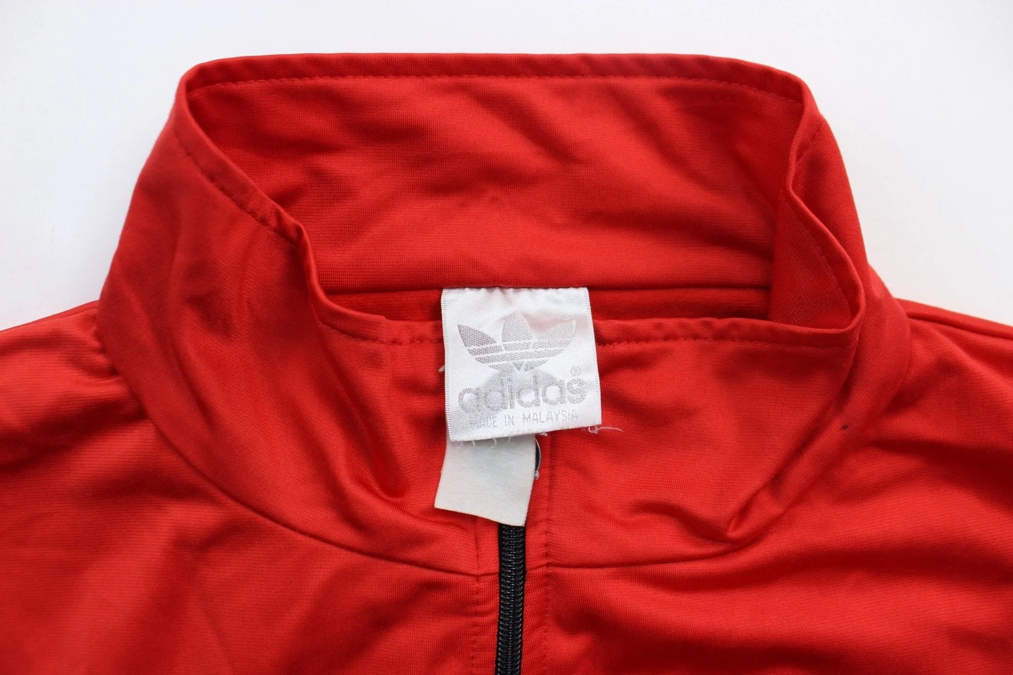 80's Adidas Embroidered Logo Red, Blue, & White Jacket