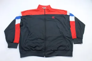 80's Adidas Embroidered Logo Red, Blue, & White Jacket