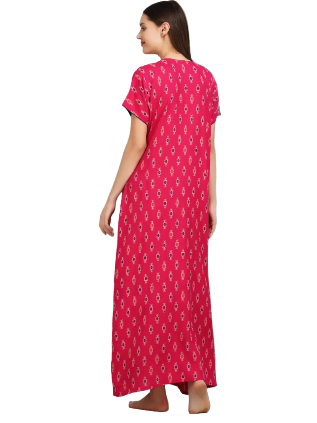 Alpine Floral Embroidery Nightgown
