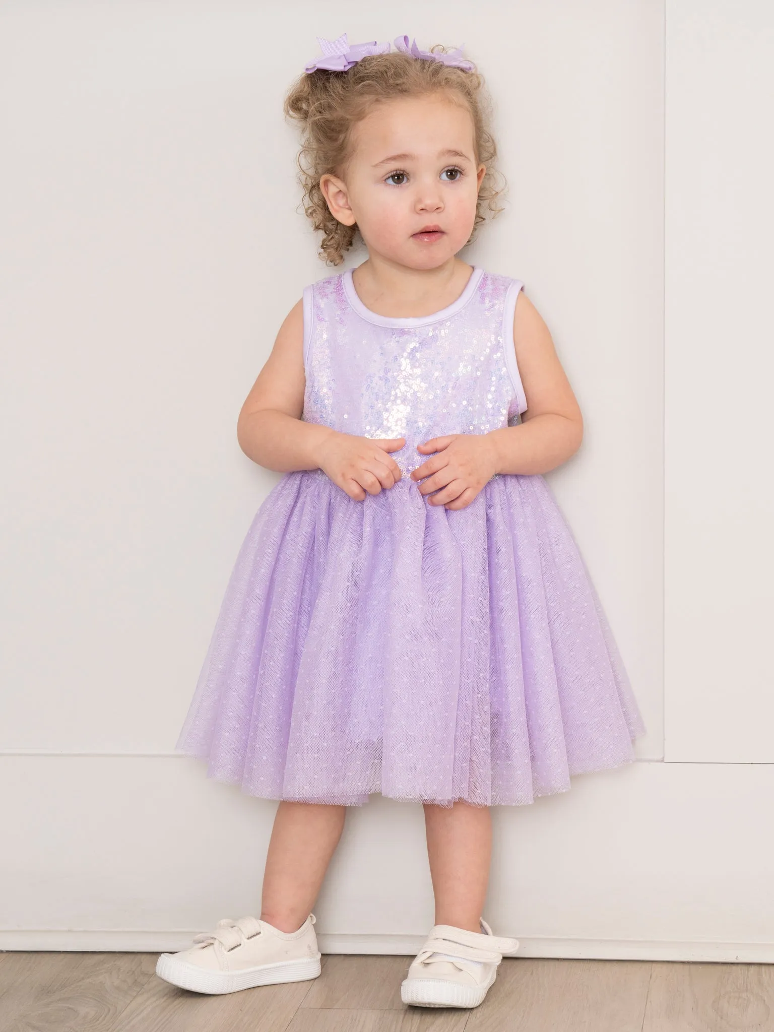 Amethyst Sleeveless Sparkle Party Dress
