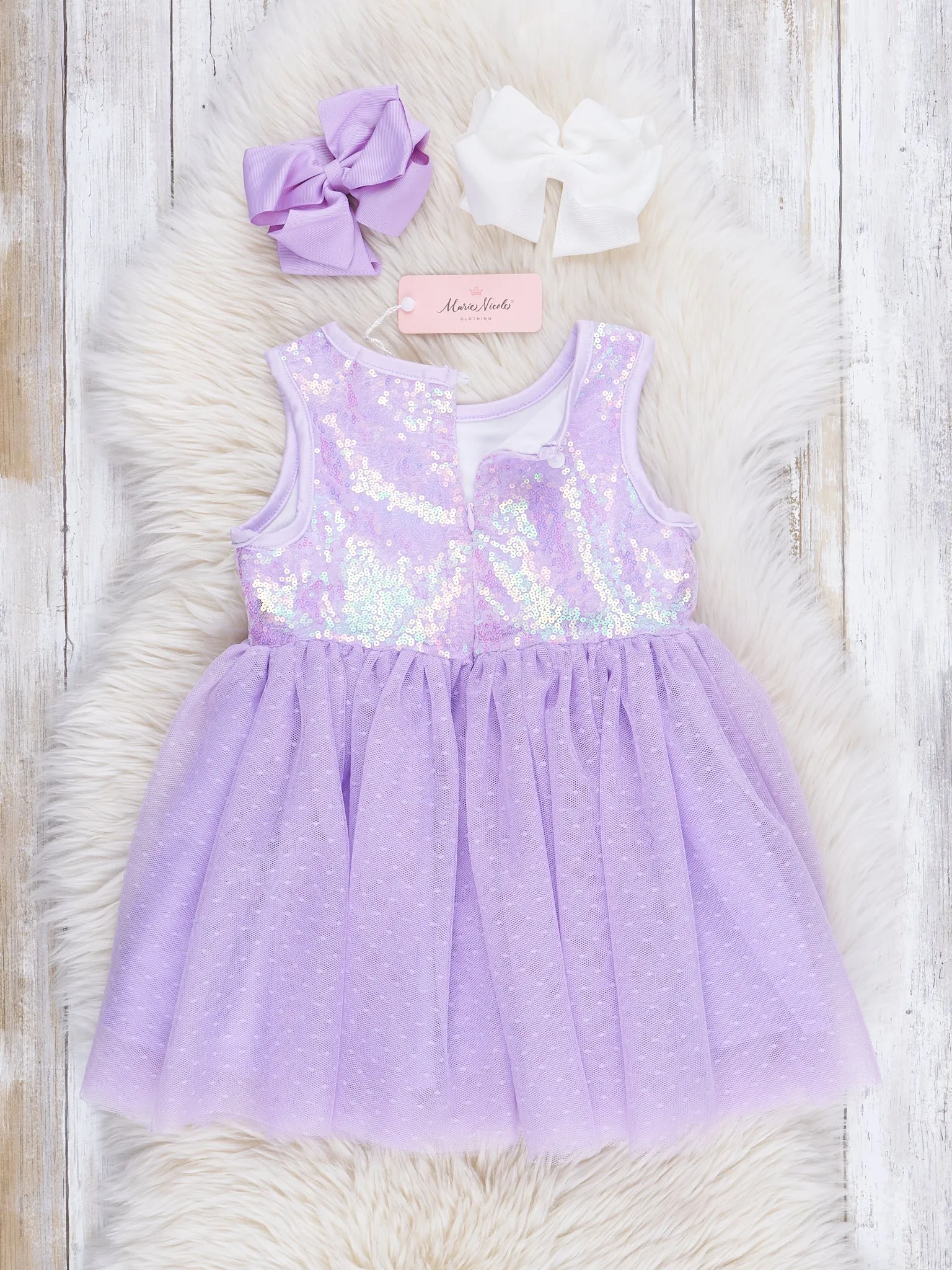 Amethyst Sleeveless Sparkle Party Dress