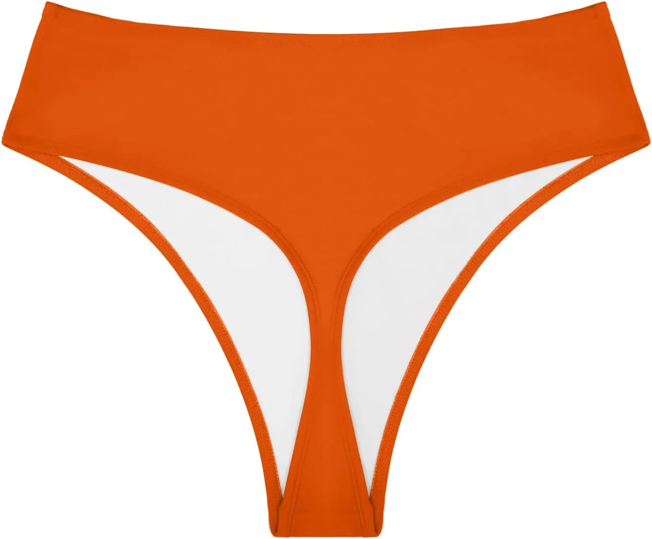 Bellecarrie Women's Thong Rave Bottoms High Waisted High Cut Bikini Bottoms