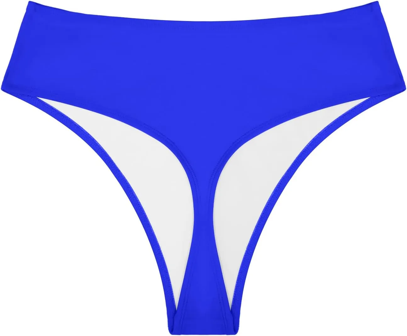 Bellecarrie Women's Thong Rave Bottoms High Waisted High Cut Bikini Bottoms