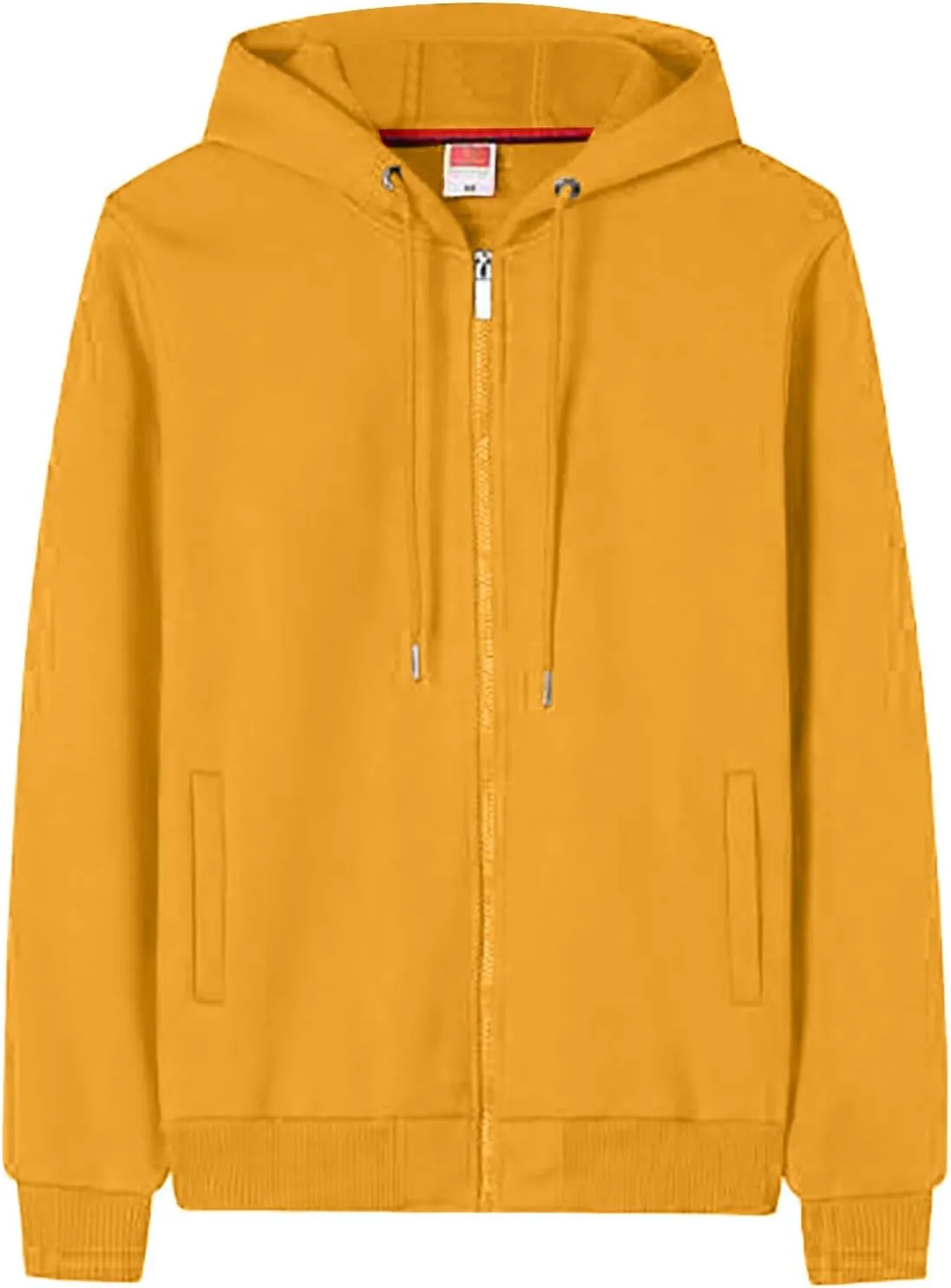 BIFUTON Men Hoodies Casual Hoodies for Men with Pockets Full Zip Long Sleeve Sweatshirt Solid Color Sports Hooded Tops