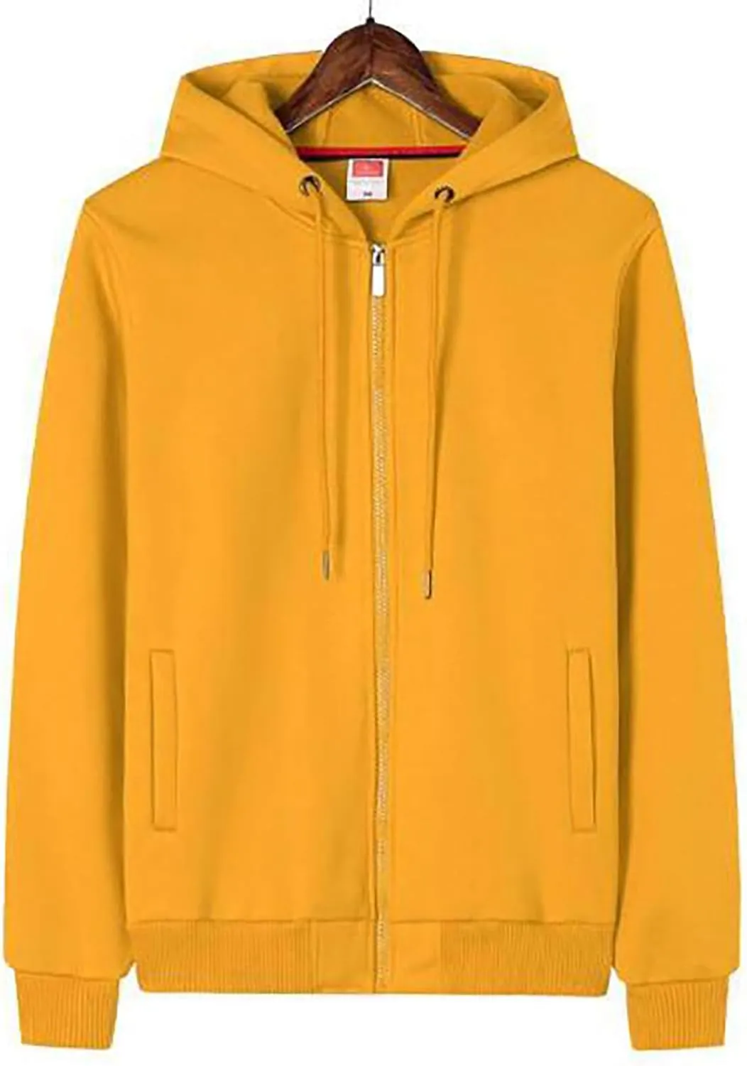 BIFUTON Men Hoodies Casual Hoodies for Men with Pockets Full Zip Long Sleeve Sweatshirt Solid Color Sports Hooded Tops