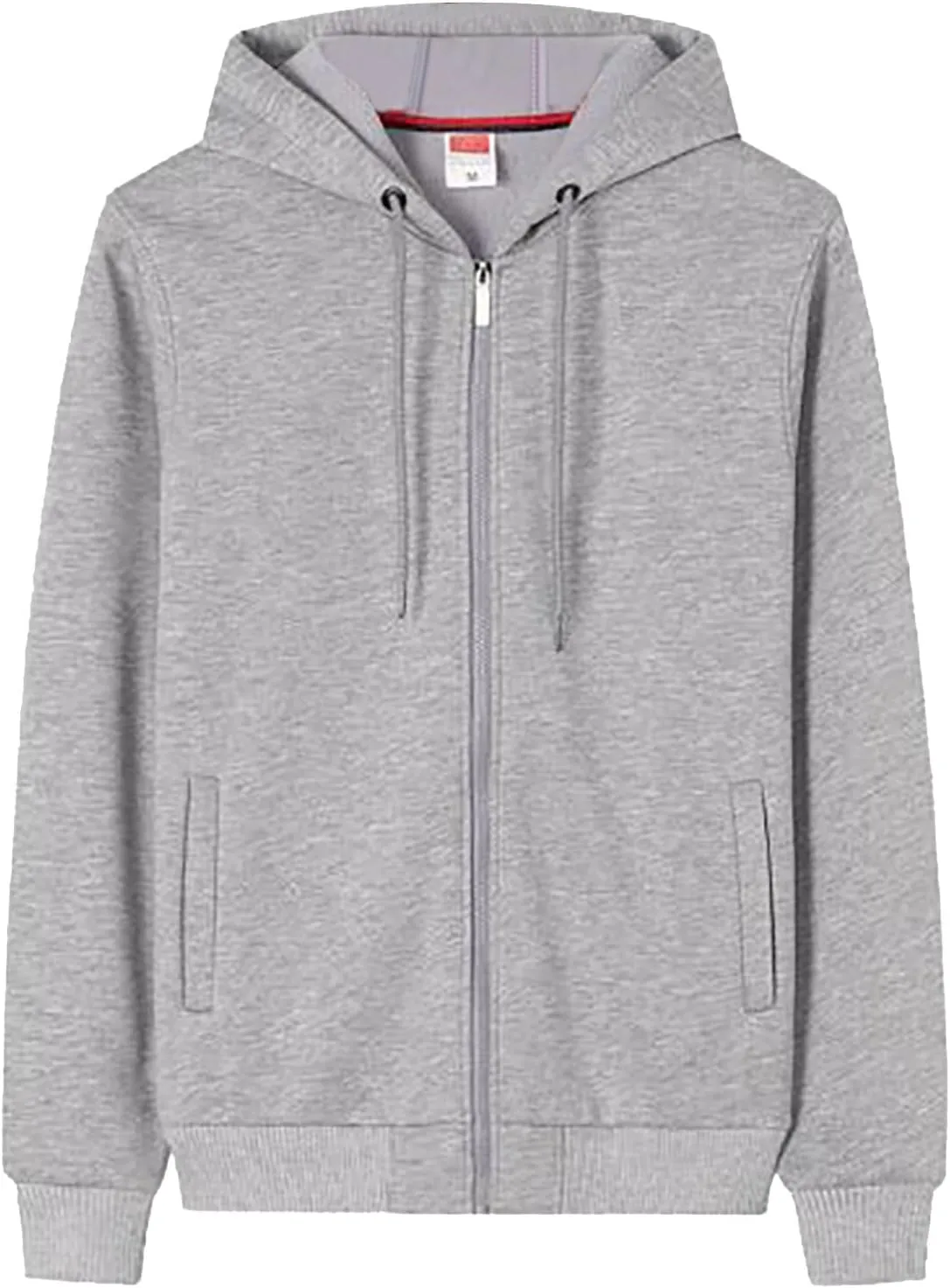 BIFUTON Men Hoodies Casual Hoodies for Men with Pockets Full Zip Long Sleeve Sweatshirt Solid Color Sports Hooded Tops