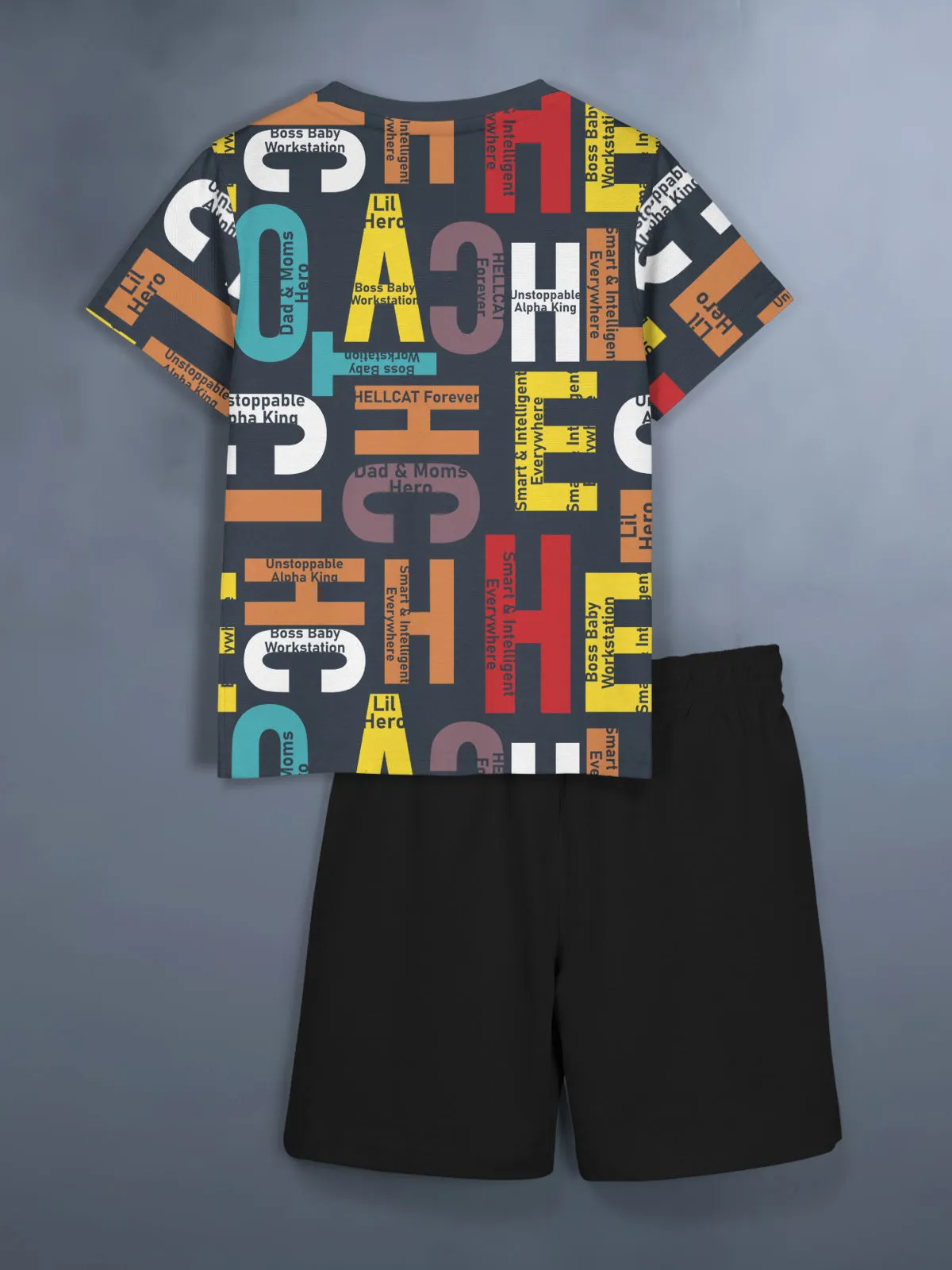 Boys Dress Clothing Set Combo with Tshirts & Shorts - Pack 2
