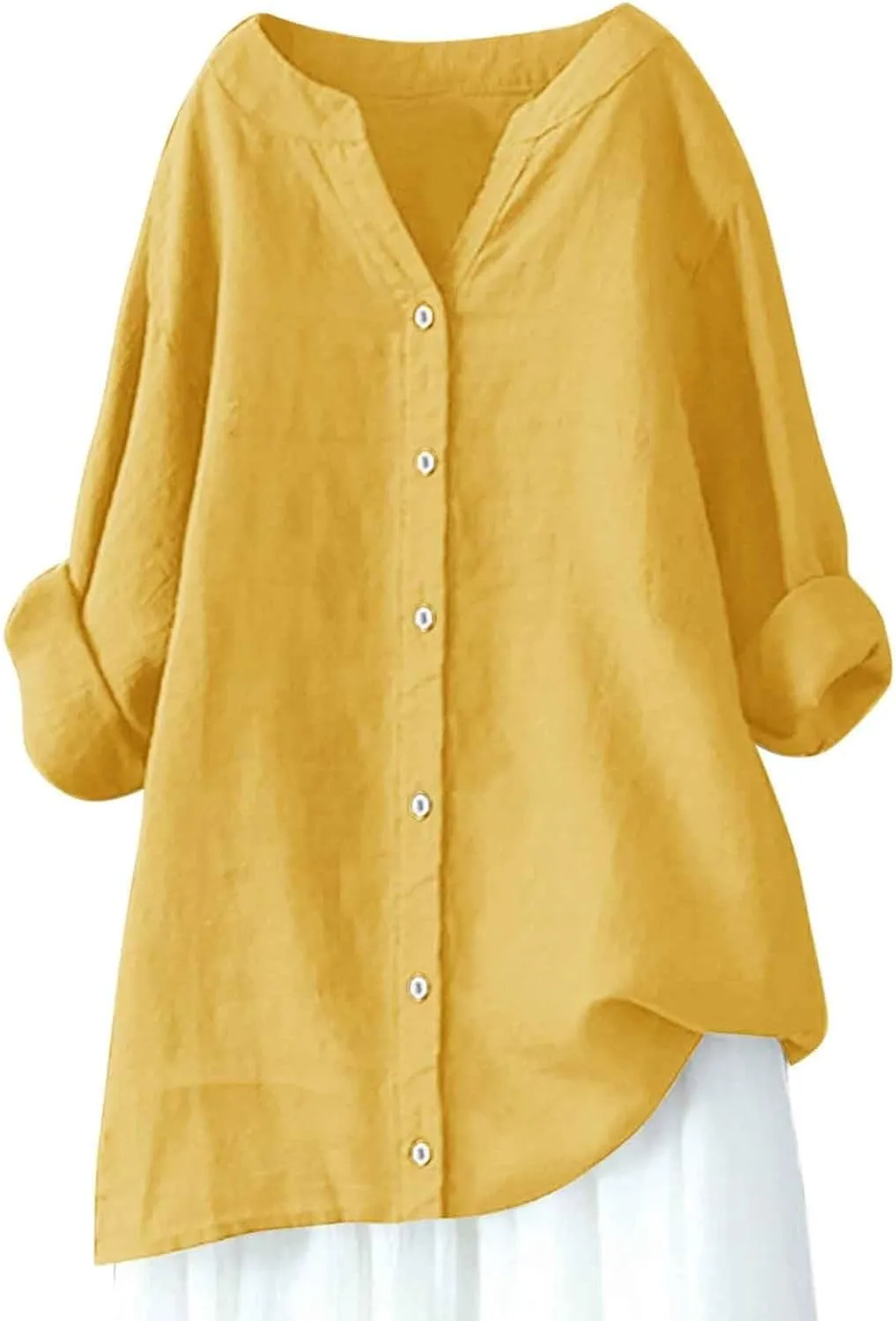 Button Down Blouses Tops Sleeve Down Christmas Fall Jacket Dress Shirts for Women Womens Button Down Blouse Blue