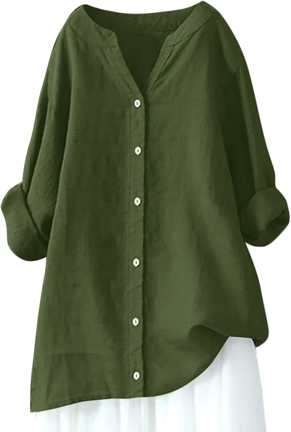 Button Down Blouses Tops Sleeve Down Christmas Fall Jacket Dress Shirts for Women Womens Button Down Blouse Blue