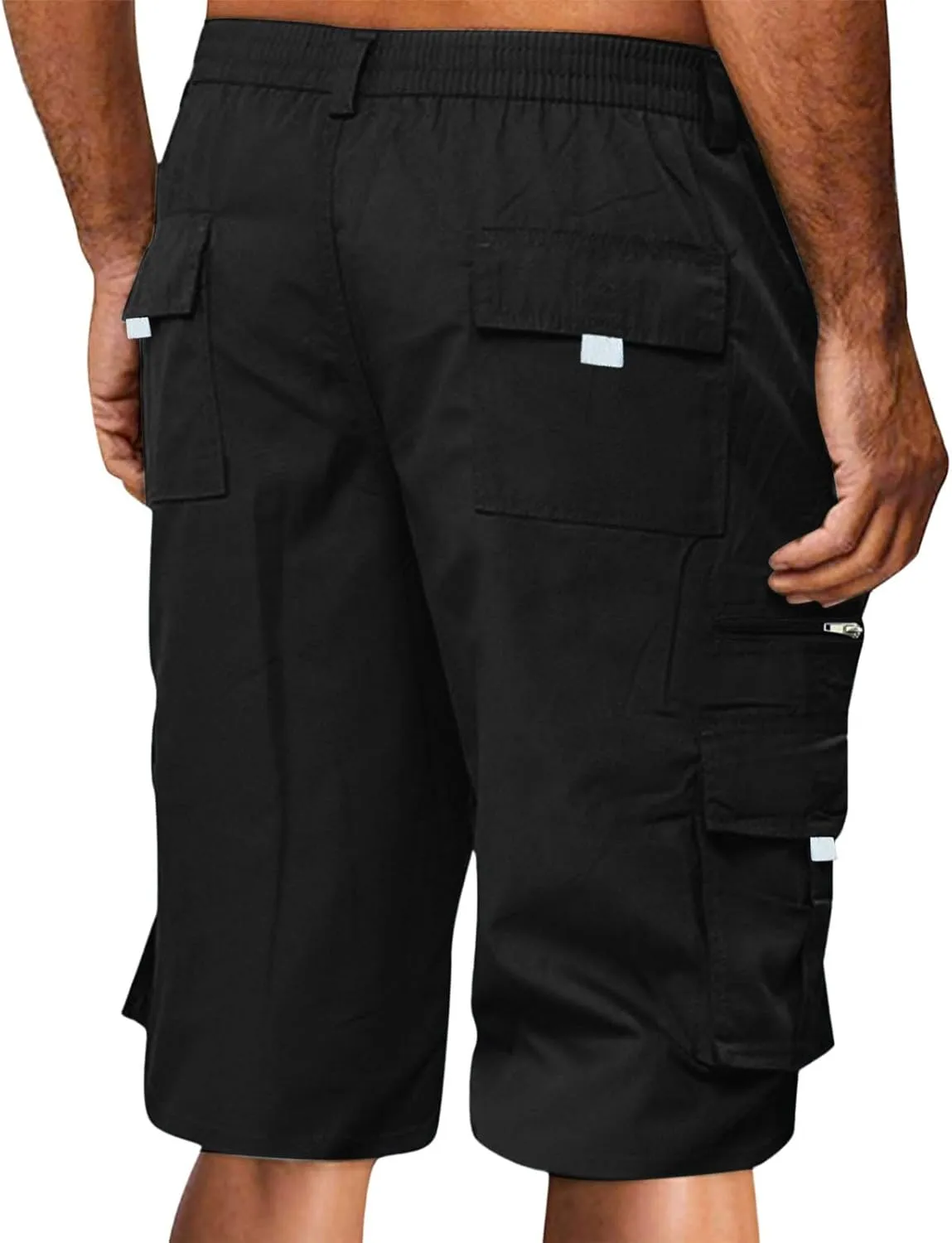 Camo Cargo Shorts for Men Cotton Casual Comfy Wild Outdoor Work Relaxed Fit Shorts with Multi-Pockets Flexible Joggers