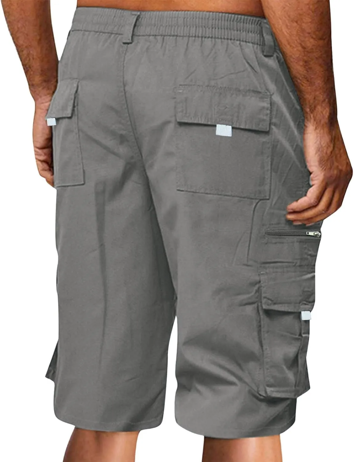 Camo Cargo Shorts for Men Cotton Casual Comfy Wild Outdoor Work Relaxed Fit Shorts with Multi-Pockets Flexible Joggers