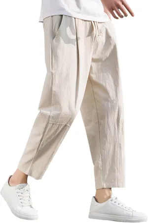 Cargo Pants for Men Baggy Athletic Sweatpant Winter Drawstring Workout Jogger Pants Men Sweatpants Men's Basic Active