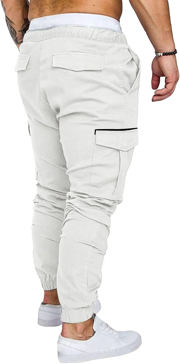 Cargo Pants for Men Relaxed Fit Loose Fit Hiking Trousers Outdoor Wearing Pants with Pockets Sweatpants for Men Pants