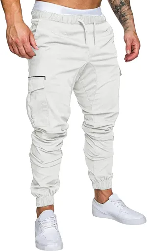 Cargo Pants for Men Relaxed Fit Loose Fit Hiking Trousers Outdoor Wearing Pants with Pockets Sweatpants for Men Pants
