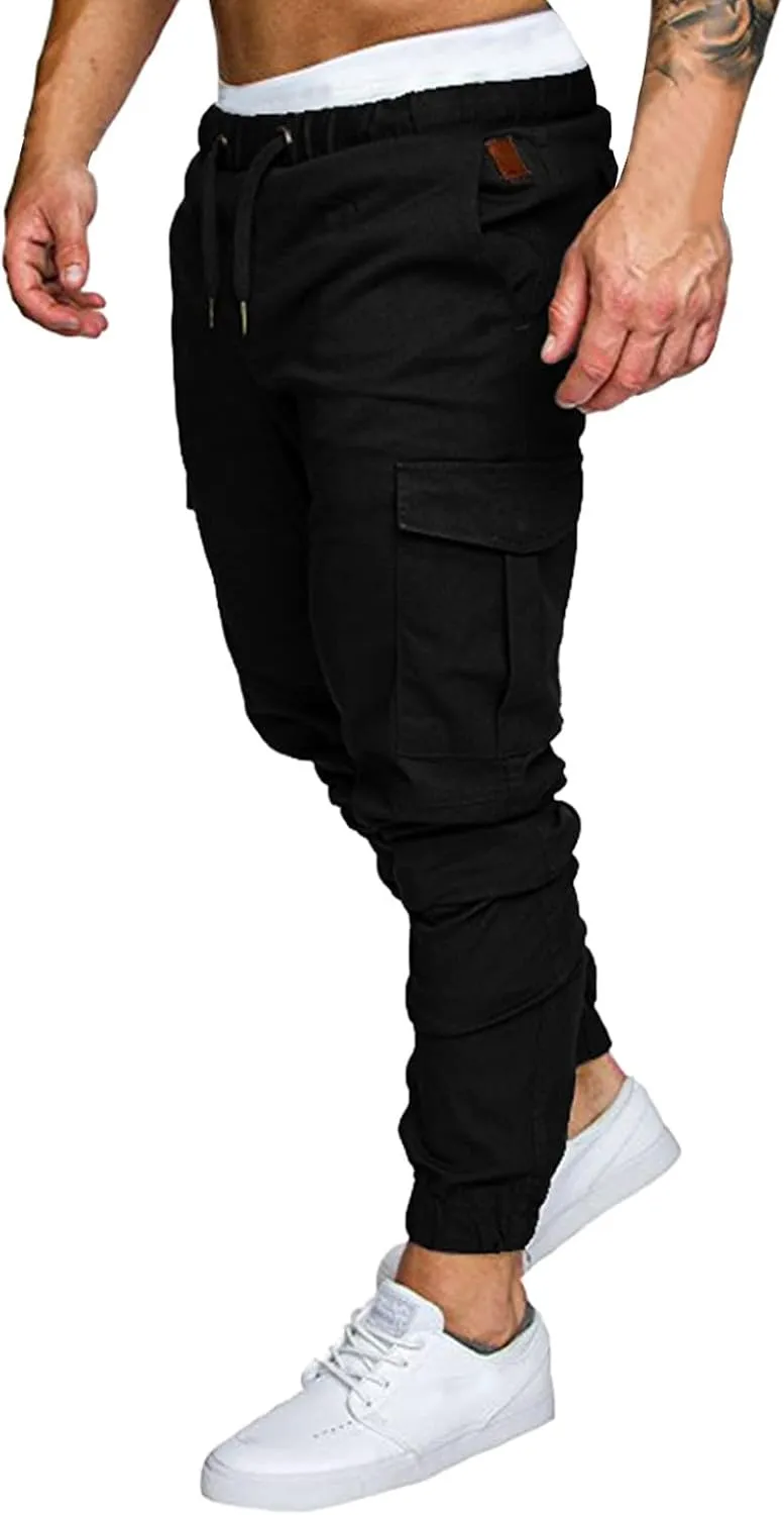Cargo Pants for Men Relaxed Fit Loose Fit Hiking Trousers Outdoor Wearing Pants with Pockets Sweatpants for Men Pants