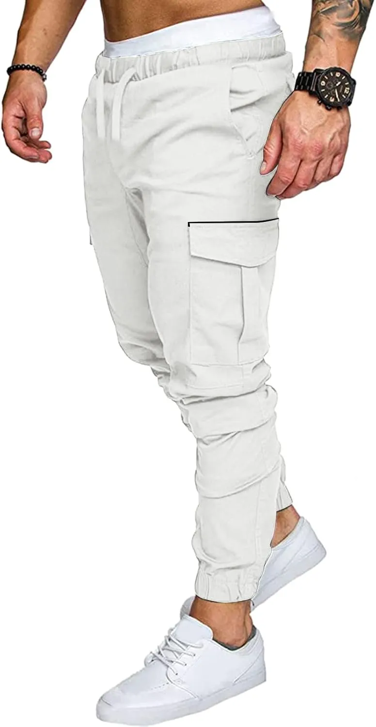 Cargo Pants for Men Relaxed Fit Loose Fit Hiking Trousers Outdoor Wearing Pants with Pockets Sweatpants for Men Pants