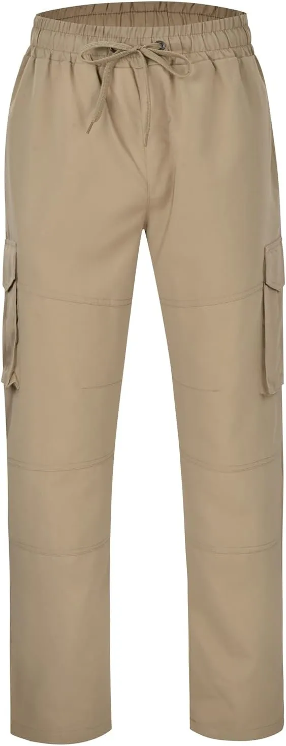 Cargo Pants for Men Relaxed Fit Mens Cargo Pants Casual Fleece Sweatpants with Pockets Big and Tall Pants Cargo Pants