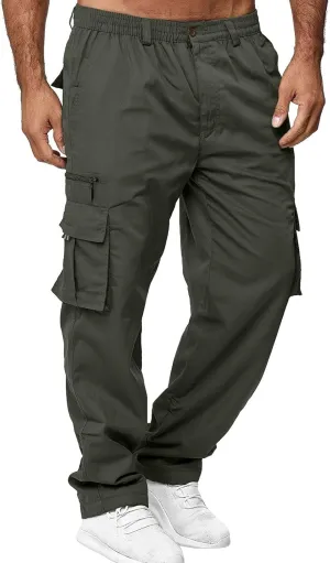 Cargo Pants for Men Relaxed Fit Mens Cargo Pants Tapered Athletic Sweatpants for Jogging Running Exercise Gym Workout
