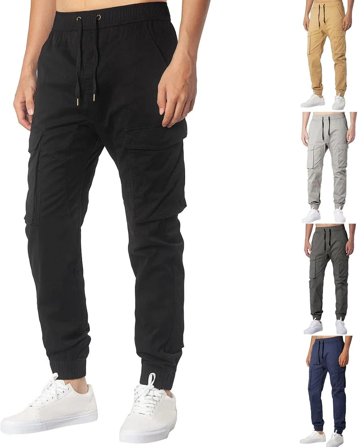 Cargo Pants for Men Relaxed Fit Mens Cargo Pants with Pockets Men's Golf Jogger Work Pants 2023 Mens Cargo Sweatpants