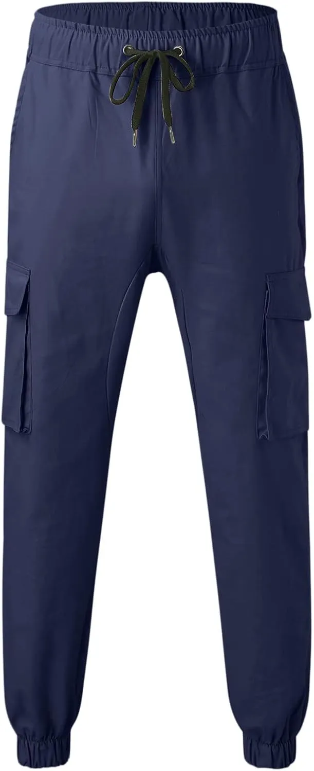 Cargo Pants for Men Relaxed Fit Mens Cargo Pants with Pockets Men's Golf Jogger Work Pants 2023 Mens Cargo Sweatpants