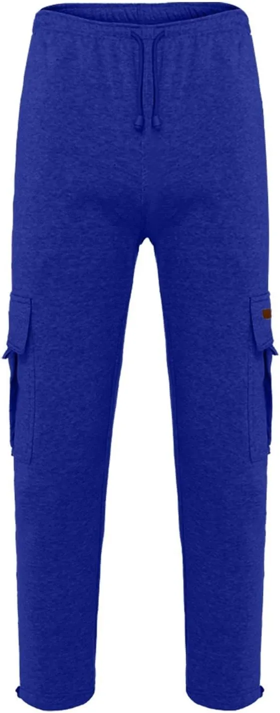 Cargo Pants for Men Relaxed Fit Pockets Men's Graphic Sweatpants Athletic Gym Running Workout Pants Drawstring Jogger