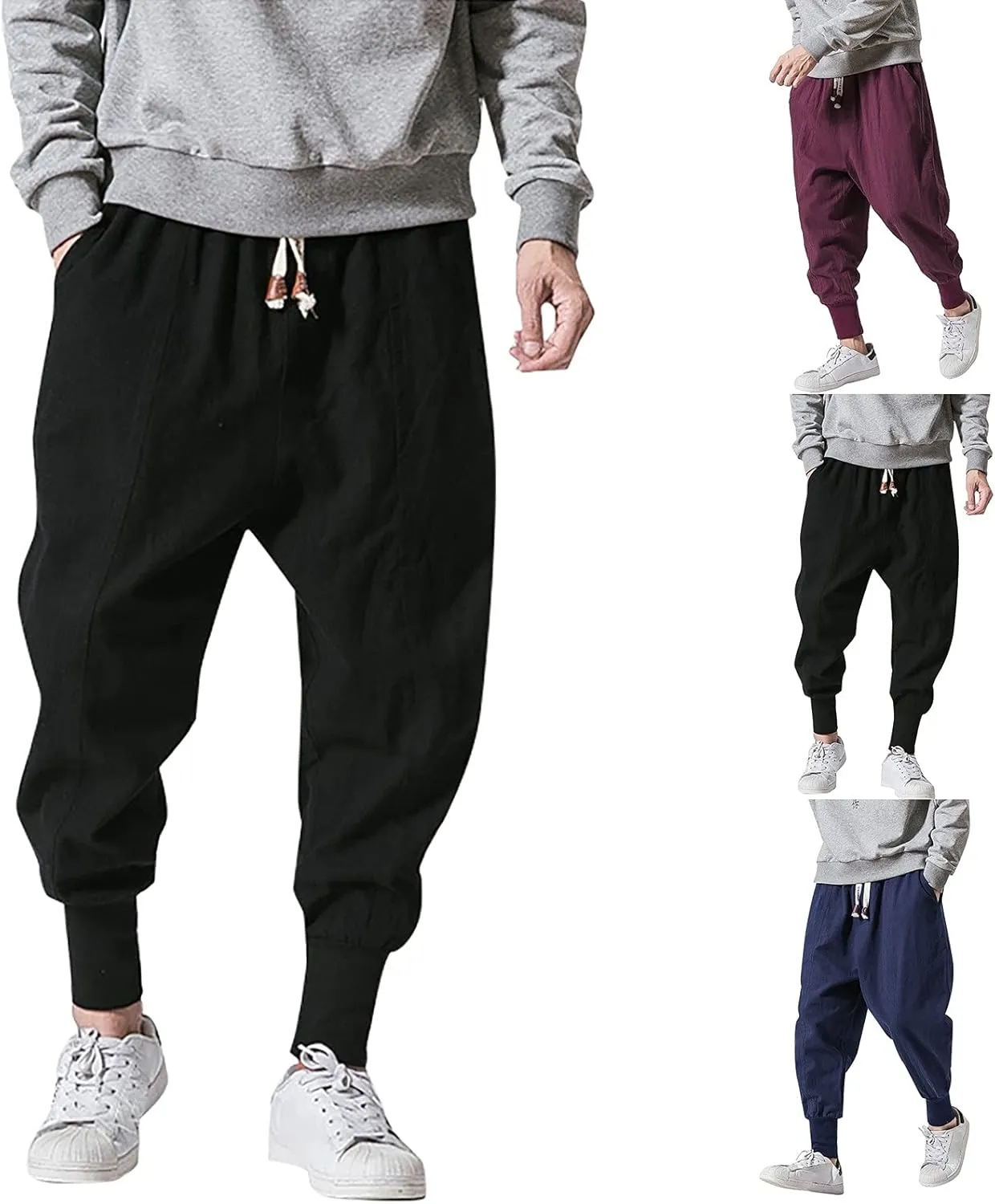 Cargo Pants for Men Relaxed Fit Sweatpants Fashion Men's Pants Men's Track Pants with Pockets Athletic Pants Training