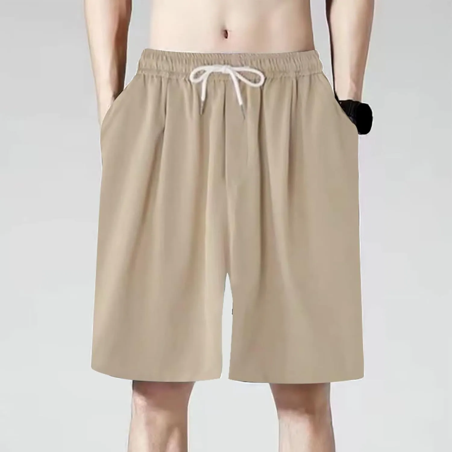 Cargo Work Trousers Mens Cotton Casual Chino Pants Yoga Sweatpant Pockets Baggy Joggers Bottoms Trousers