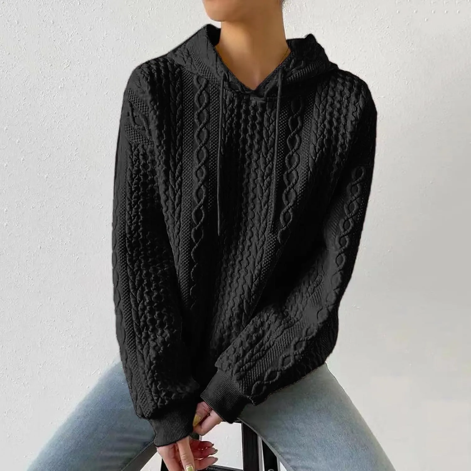 Comfrt Weighted Hoodie for Anxiety Women Winter Tops Fashion Comfortable Womens Hoodies Long Sleeve Sweatshirts