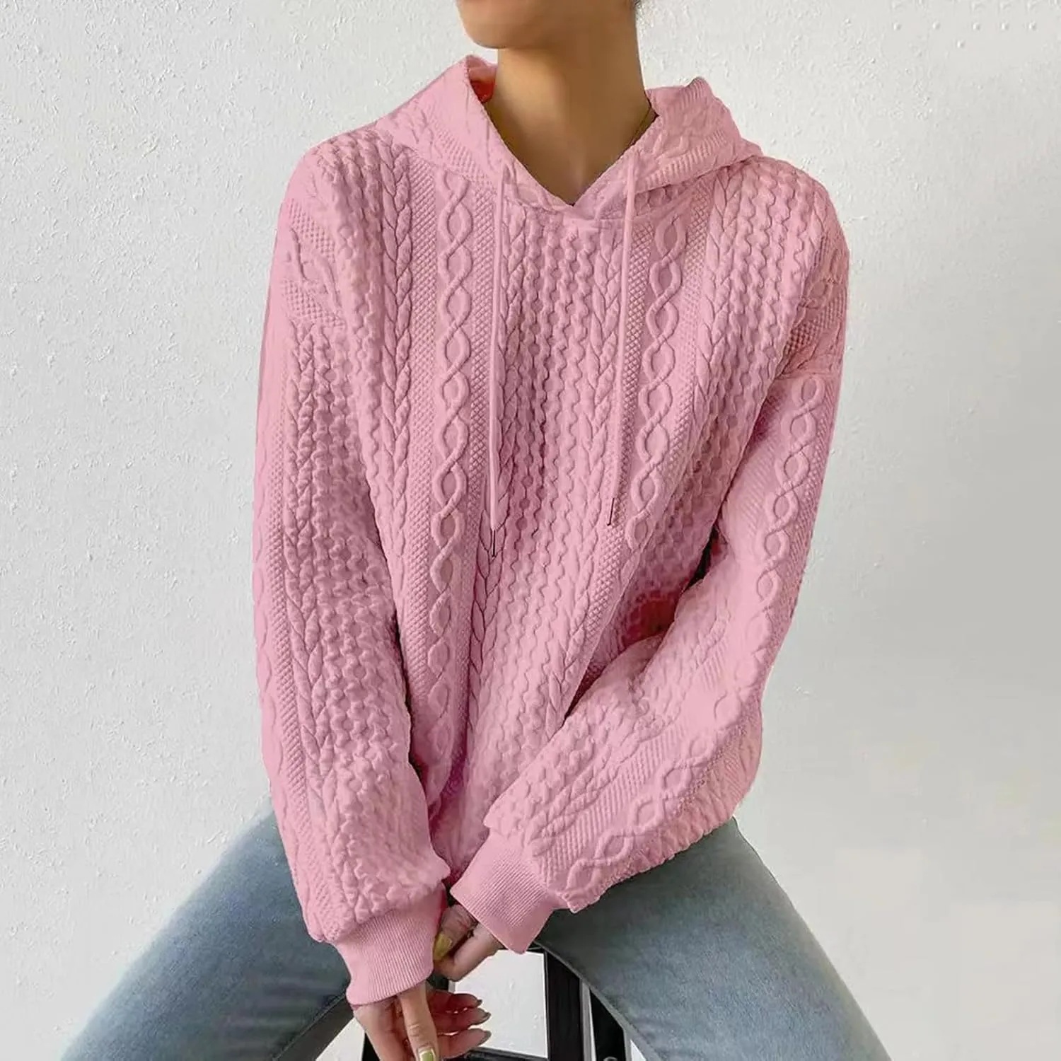 Comfrt Weighted Hoodie for Anxiety Women Winter Tops Fashion Comfortable Womens Hoodies Long Sleeve Sweatshirts
