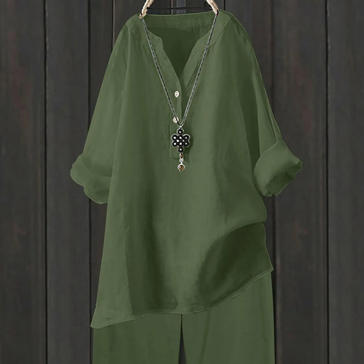 Cotton Linen Button Down Shirt for Women Women's Plus Casual Shirt Women's Blouse Womens Button Down Shirt Womens