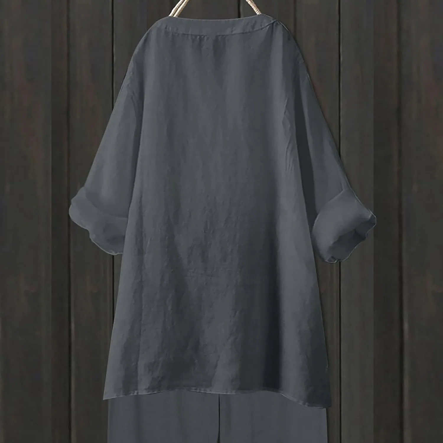 Cotton Linen Button Down Shirt for Women Women's Plus Casual Shirt Women's Blouse Womens Button Down Shirt Womens