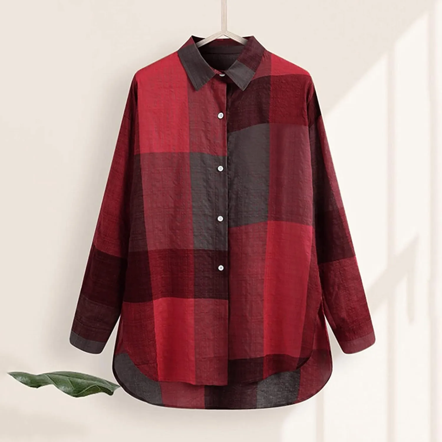 Cotton Linen Button Down Shirt for Women Women's Plus Casual Shirt Women's Blouse Womens Button Down Shirt Womens