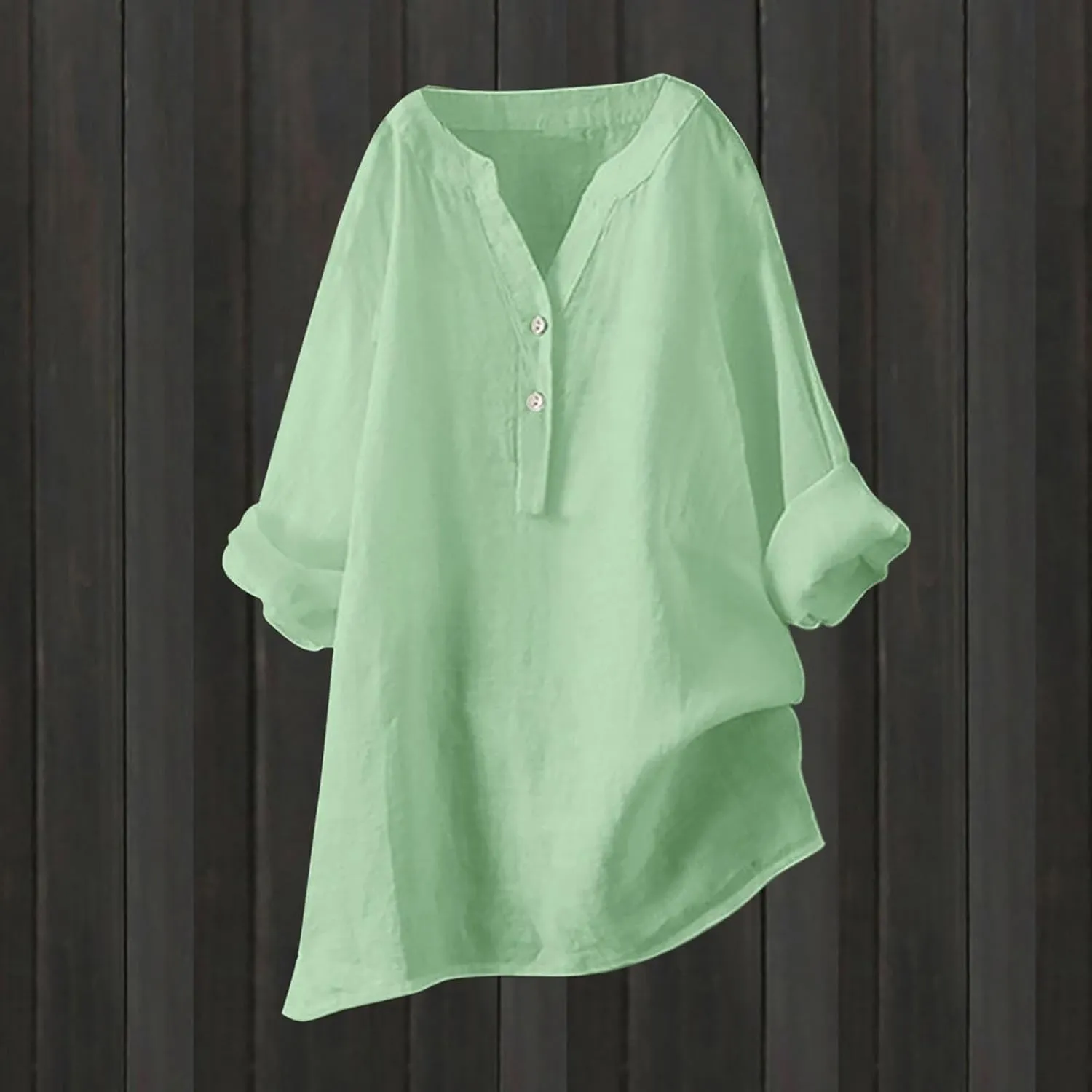 Cotton Linen Button Down Shirt for Women Women's Plus Casual Shirt Women's Blouse Womens Button Down Shirt Womens