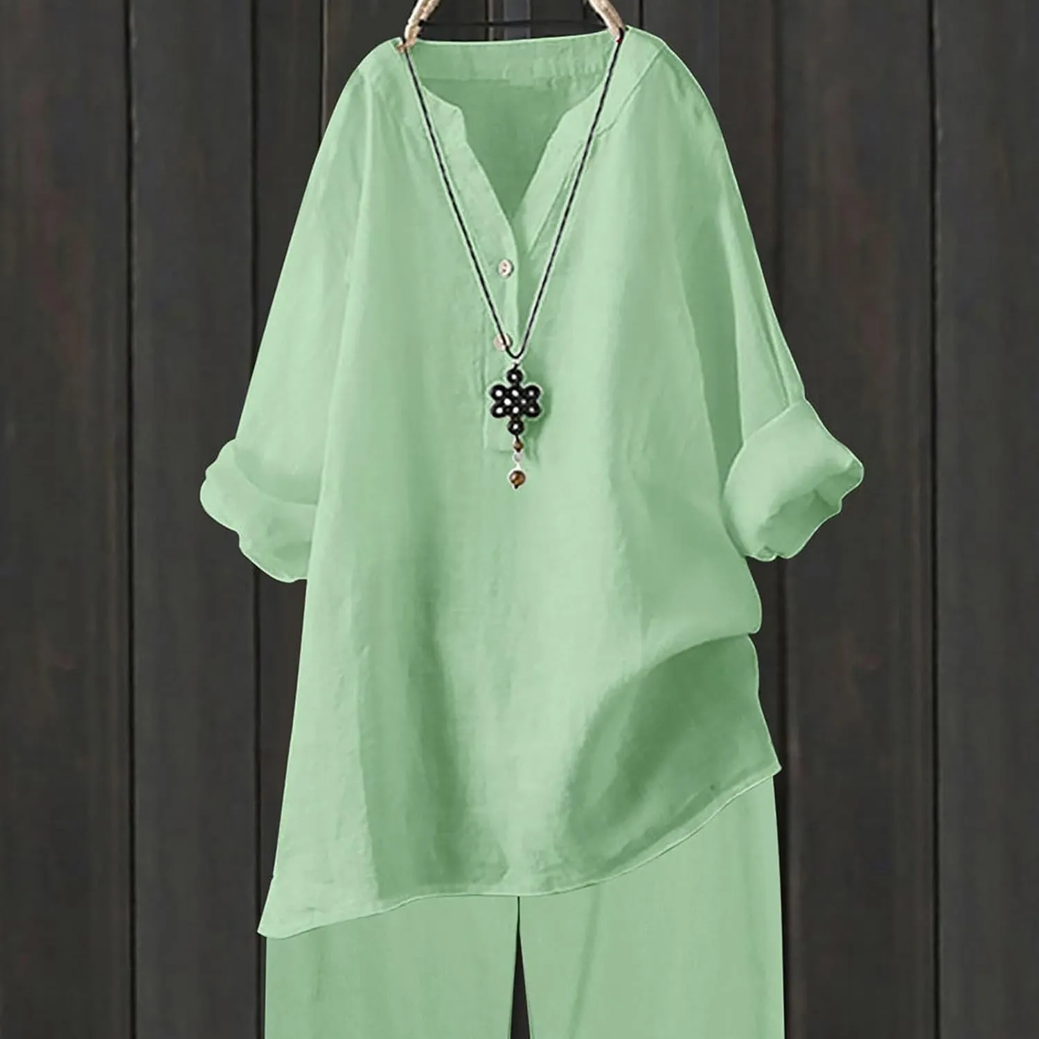 Cotton Linen Button Down Shirt for Women Women's Plus Casual Shirt Women's Blouse Womens Button Down Shirt Womens