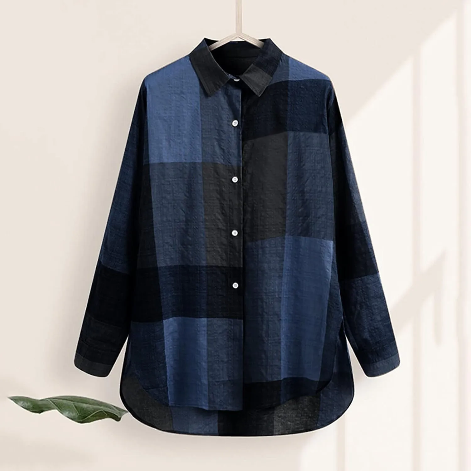 Cotton Linen Button Down Shirt for Women Women's Plus Casual Shirt Women's Blouse Womens Button Down Shirt Womens