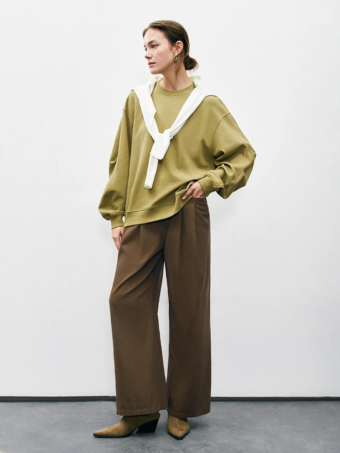 Crew Neck Oversized Sweatshirts