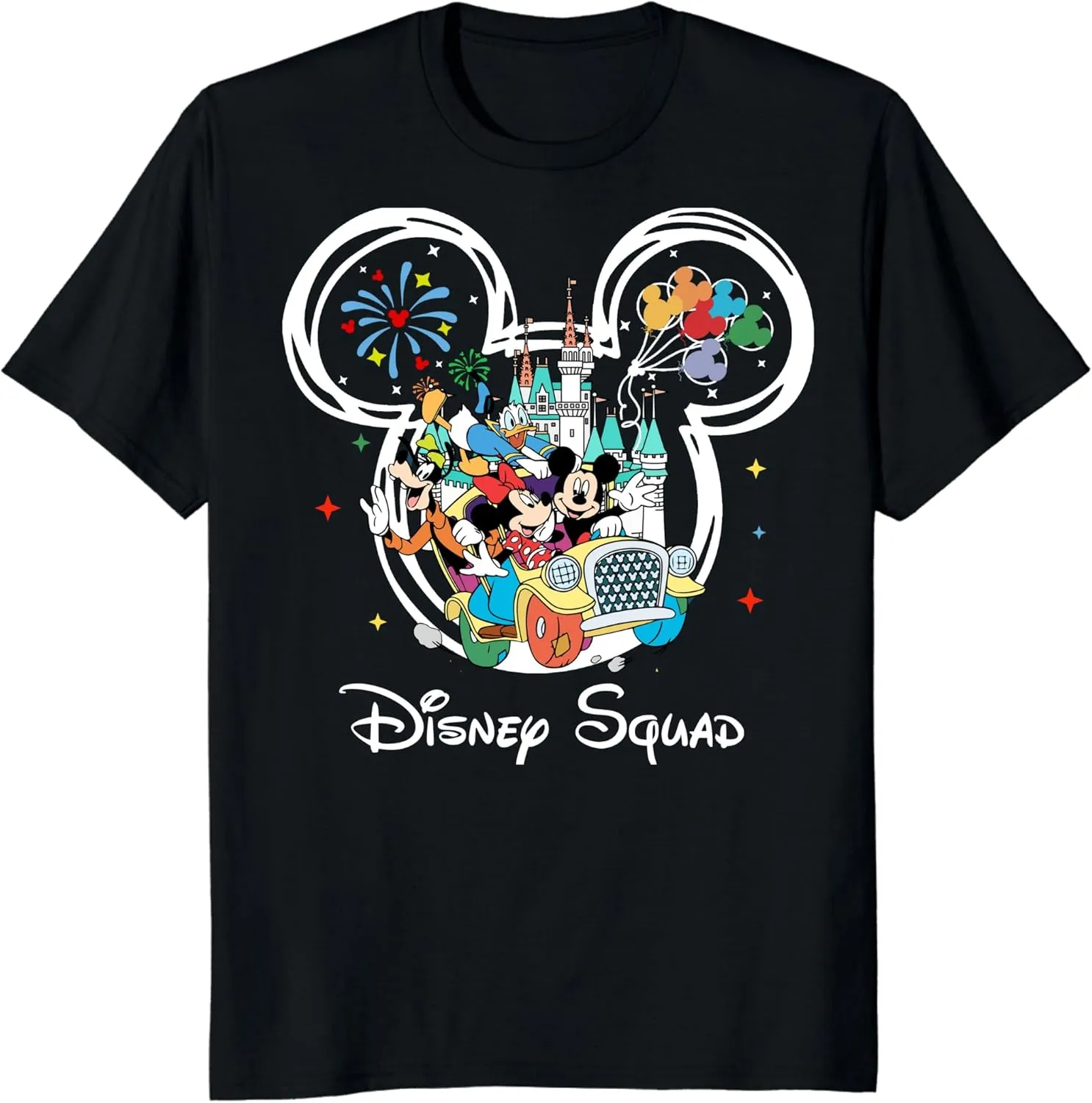 Custom Mickey Minnie T-Shirts Family Matching Mouse Shirts Customizable Vacation Tee Personalized Birthday Squad T Shirts