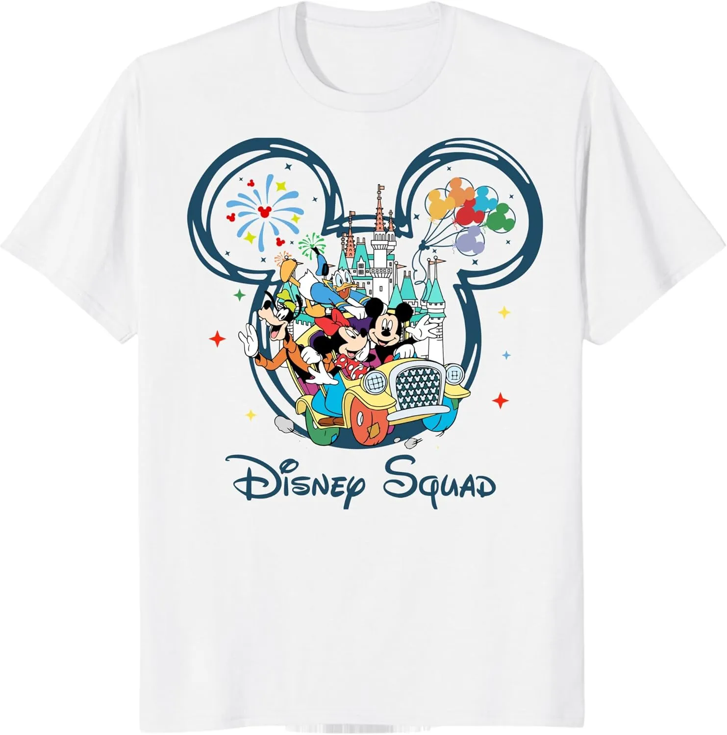 Custom Mickey Minnie T-Shirts Family Matching Mouse Shirts Customizable Vacation Tee Personalized Birthday Squad T Shirts