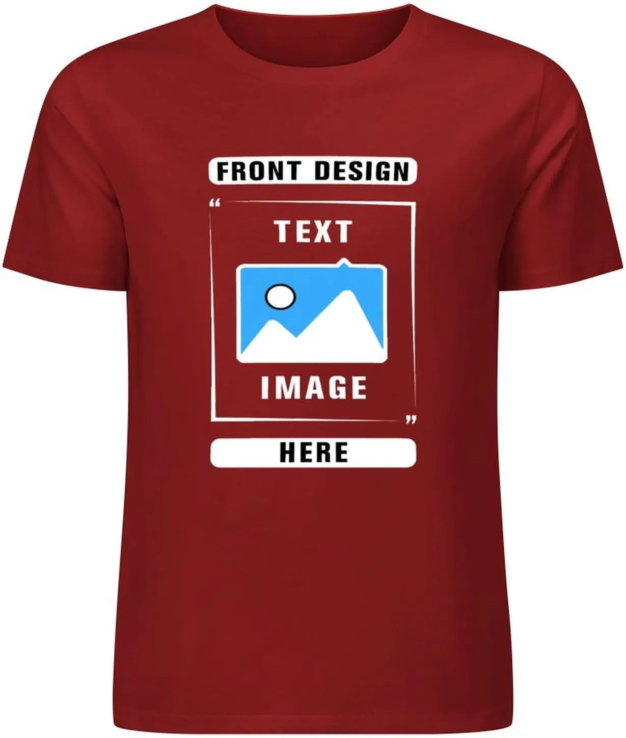 Custom T Shirts, Add Picture/Logo/Text Customized T Shirts for Men/Women Gifts, Personalized Unisex Crewneck Tee Shirt