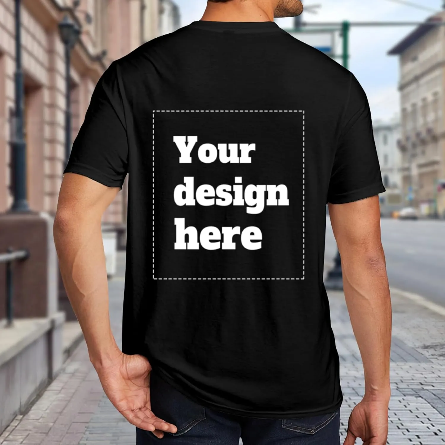 Custom T-Shirts for Men and Women, Custom Shirts Made in The USA, Personalized Cotton t-Shirts with Photo Logo Text