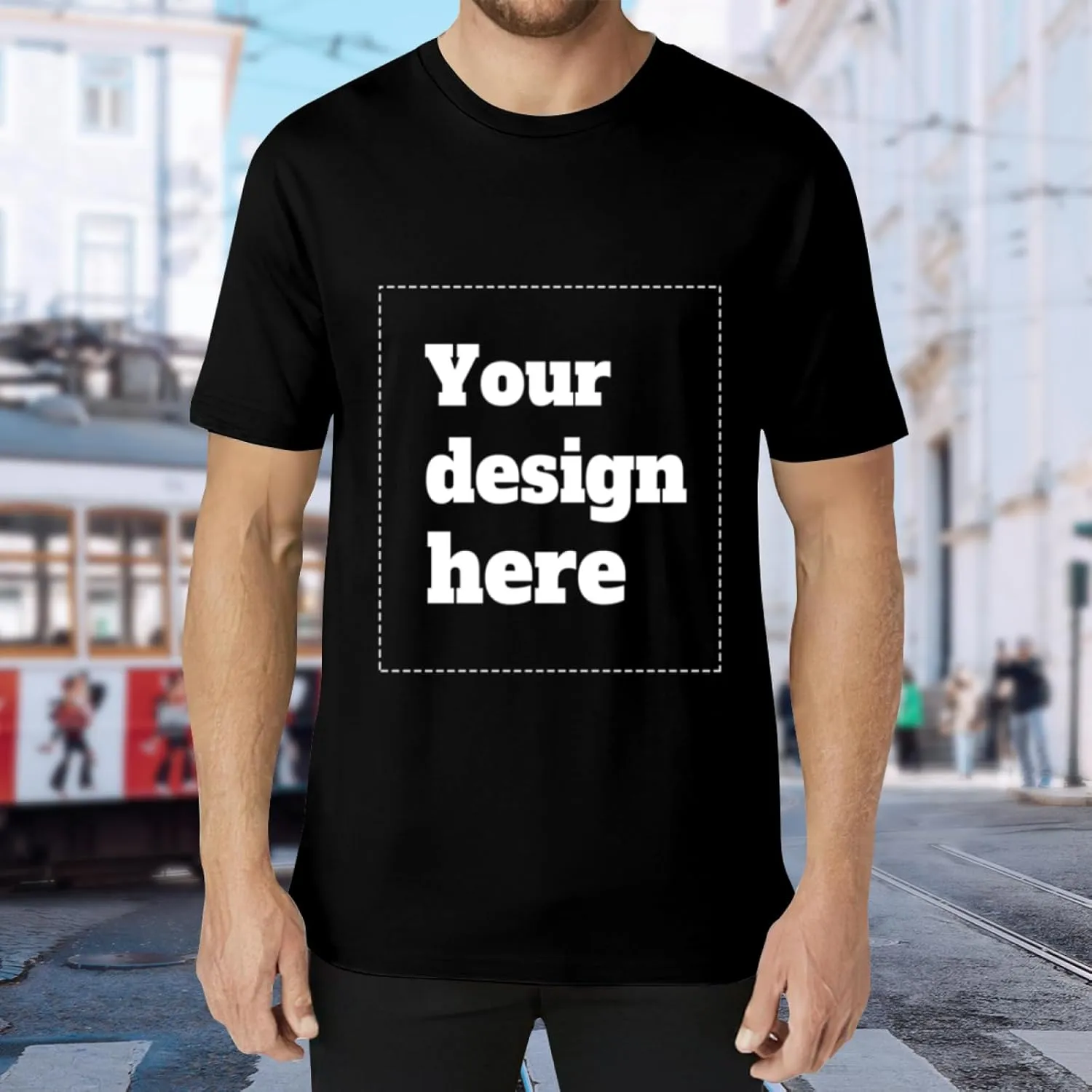 Custom T-Shirts for Men and Women, Custom Shirts Made in The USA, Personalized Cotton t-Shirts with Photo Logo Text