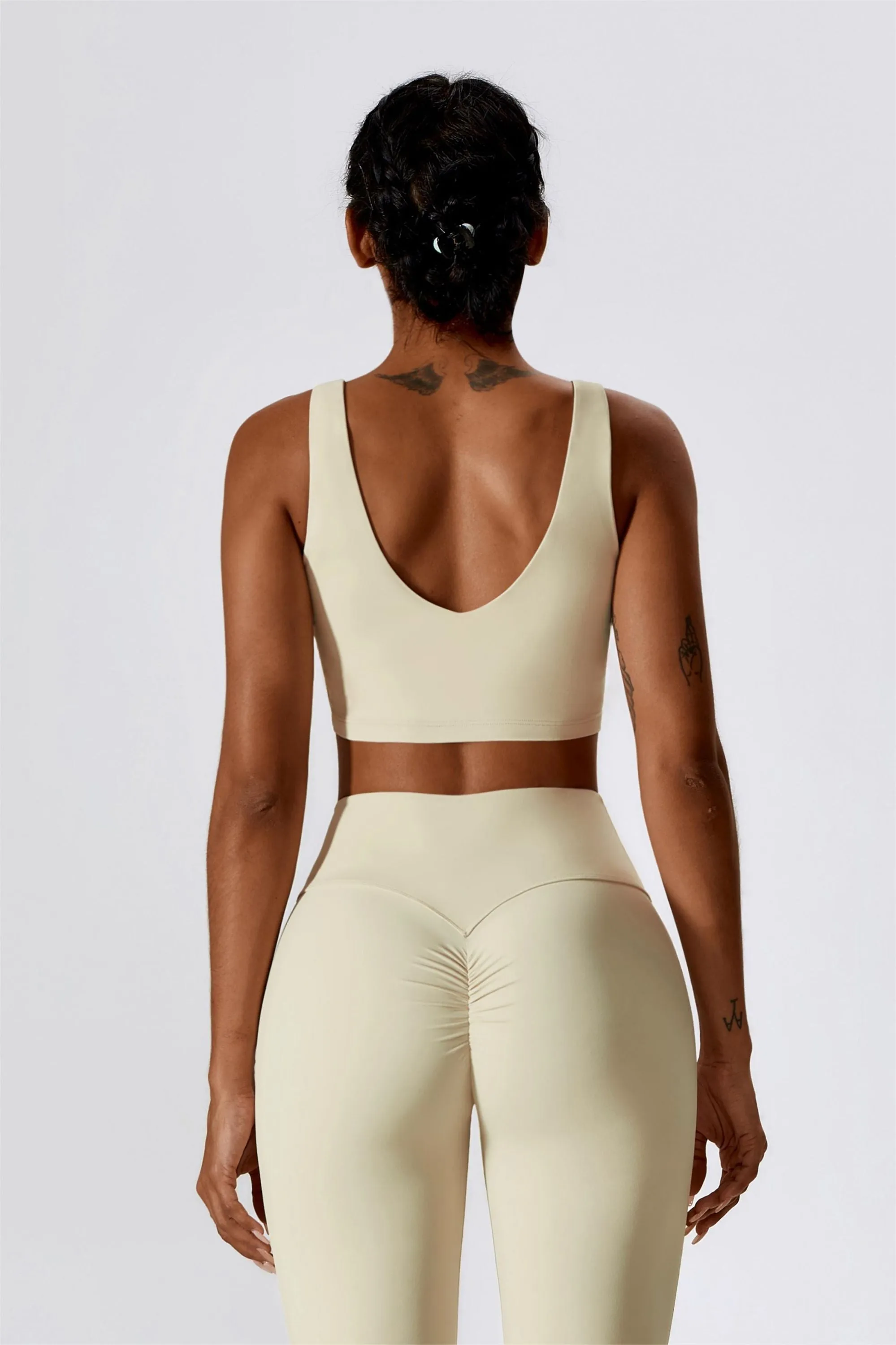 Deep Plunge Backless Tank Top