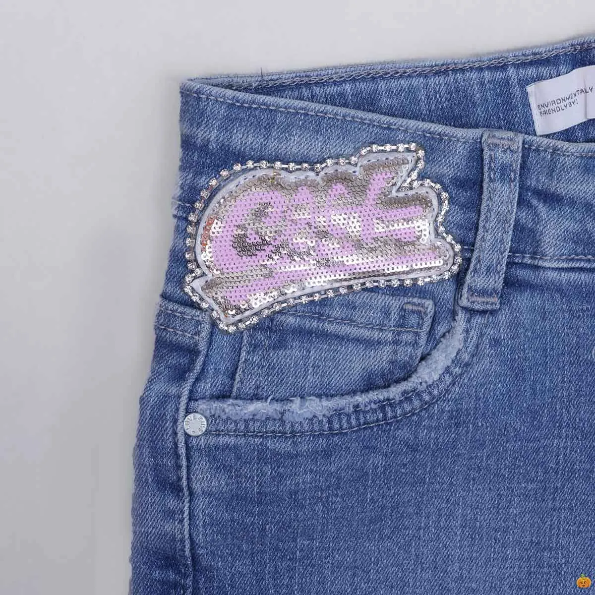Denim Blue Shorts for Girls