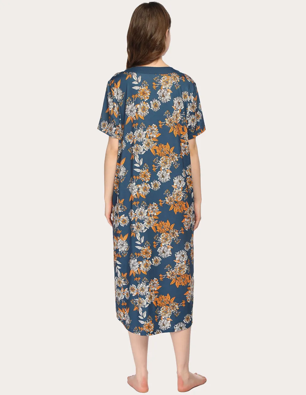 Ekouaer Fashion Striped Nightdress (US Only)