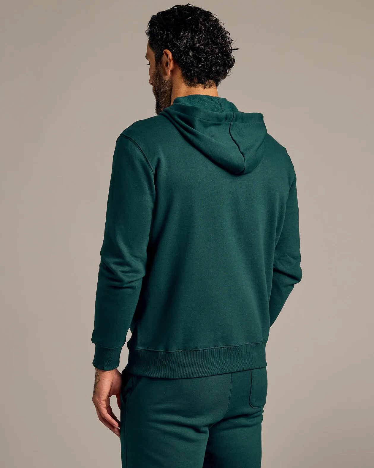 Emerald Fleece French Terry Zip Hoodie