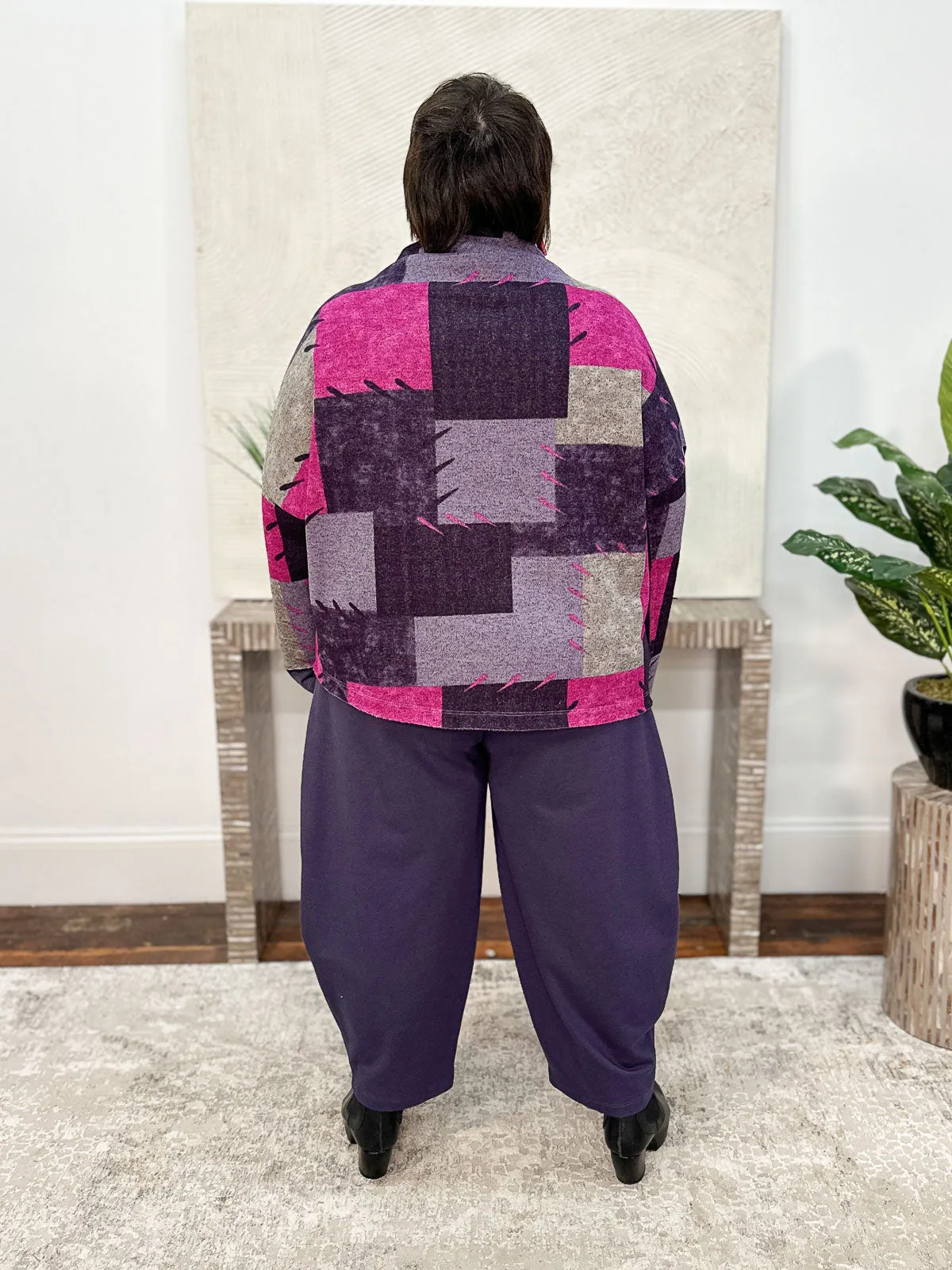 Fleece Zinnia Top, Magenta
