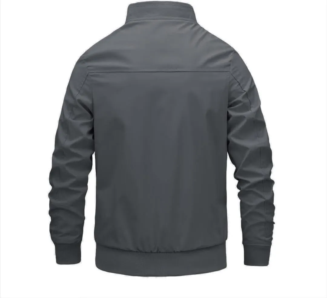 FMCHICO Men's Bomber Jacket Lightweight Spring Fall Windbreaker Casual Coats with Pockets